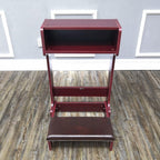 FixtureDisplays 32X20X20" Prayer Bench, Padded Kneeler with Book Shelf, Easy Fold-Away Prayer Table Chair 10104