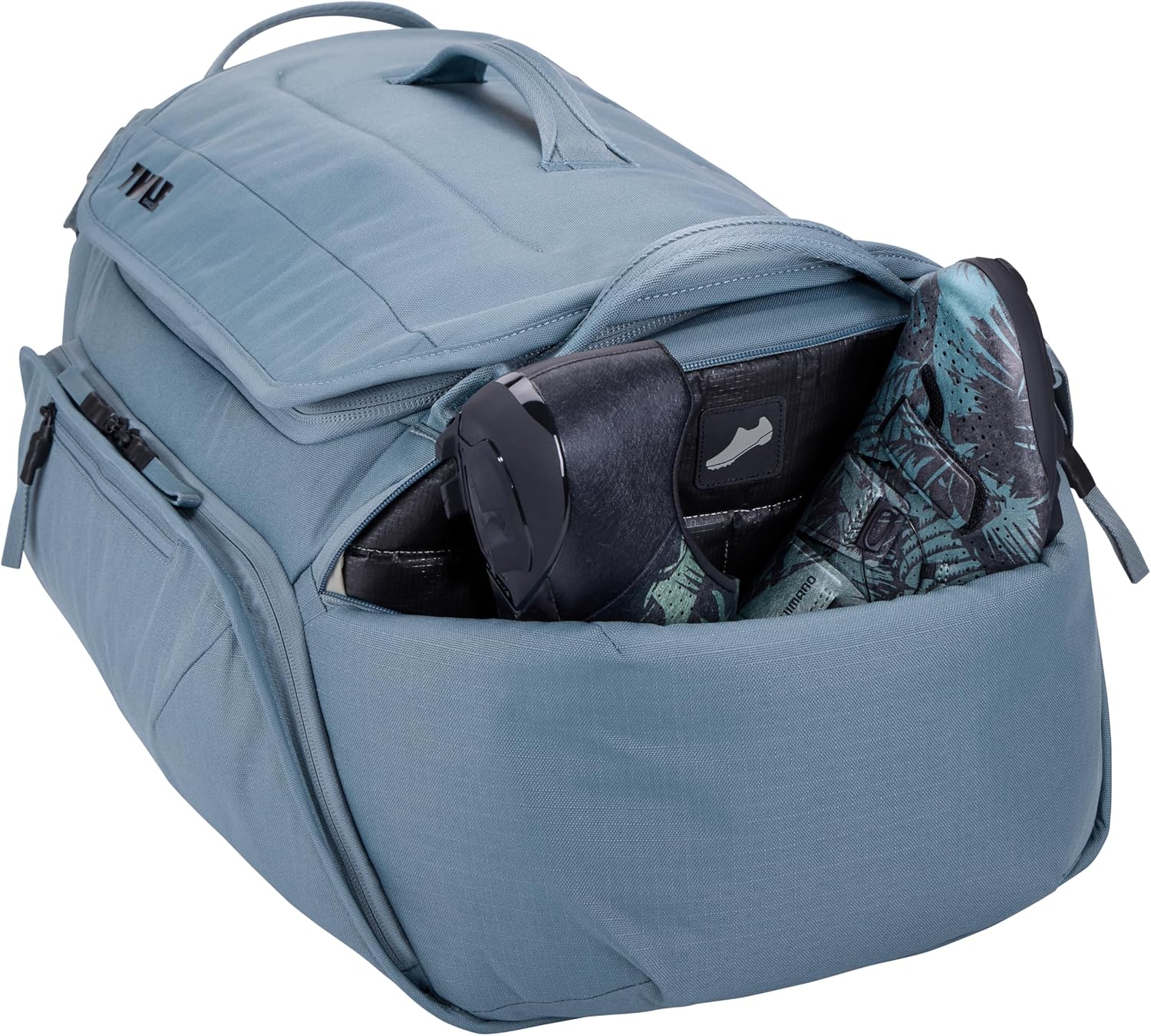 Thule RoundTrip 80L Duffel - Storage compartments to Organize and Protect Gear - Boot Bag for ski and Snowboard Travel - Soft Pocket for Goggles and Helmet - Dry Bag Included