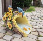 Bird Sculpture Gutter Diverter Rain,Deco Gutter Extension Downspout, Eco-Friendly Resin Statue Gutter Extender Diverter,Splash Block, Perfect Rain Gutter Downspout Extension for 3"x4" Downspouts