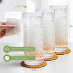 ANZON MORIES Clear Deco Granules 3 Size Options (Trial Pack), Wedding Centerpiece Table Home Decoration (16999, L 0.47-0.6in)