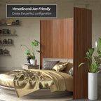 7 ft. Tall Bamboo Wave Screen - Triple Espresso