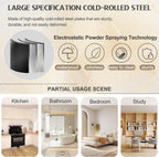 GAIOUS 75.2" Tall Metal Kitchen Pantry Storage Cabinets with 2 Door and 5 Adjustable Shelves, Cupboard for Kitchen, Dining Room, Living Room and Bathroom, White