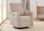 Delta Children Mercer Electronic Power Recliner and Swivel Glider with USB-A and Type-C Ports - Greenguard Gold Certified - Stain-Resistant Performance Fabric is Oeko-TEX Standard 100 Certified, Sand