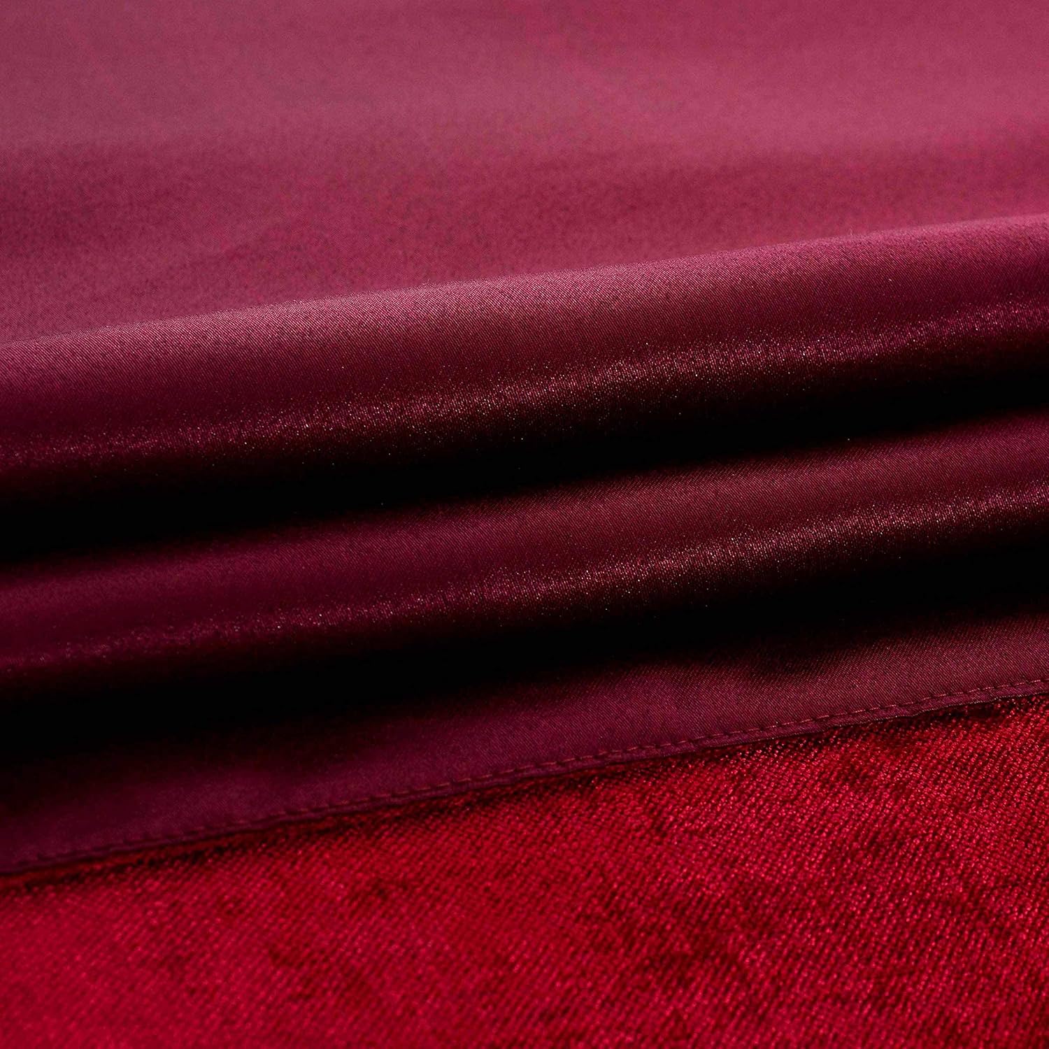 OSVINO Chenille Bed Runner Solid Breathable Modern Bedding Scarf Protection for Bedroom Hotel, Red 260X50cm for 200cm Bed