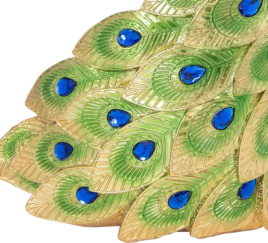 Decorative Wine Bottle Holder - Peacock Blue