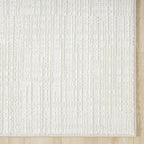 Abani Cream Area Rug - 6' x 9' - Living Room & Bedroom - Textured Weave Design - Indoor Use - Easy to Clean, Stain Resistant, Non-Shedding - Neutral Collection