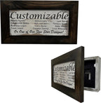 Bellewood Designs Customizable Gun Cabinet Wall Decoration - Personalized Gun Safe To Securely Store Your Gun In Plain Sight
