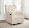 Naomi Home Swivel Rocker Recliner Chair for Adults and Elders, Comfortable Living Room Recliner with 360° Swivel, Manual Reclining with Adjustable Footrest, Ergonomic Back Support