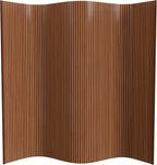 7 ft. Tall Bamboo Wave Screen - Triple Espresso