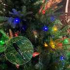 codree 150 PCS No Glow Caps for String Lights, String Light Cap to Hide The Extra Lights, Christmas Blackout Black Light Cap Covers for 5mm Diameter Glass LED String Lights