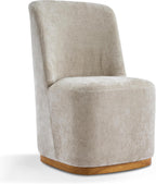 Christopher Knight Home Lucy Chenille Upholstered Dining Chairs Set of 2, Sturdy Wooden Dining Chair with Pedestal Base, Modern Kitchen Chairs with Solid Back, Versatile Indoor Usage, Oatmeal