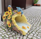 Bird Sculpture Gutter Diverter Rain,Deco Gutter Extension Downspout, Eco-Friendly Resin Statue Gutter Extender Diverter,Splash Block, Perfect Rain Gutter Downspout Extension for 3"x4" Downspouts