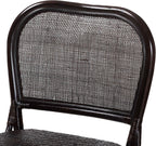 Bali & pari Irene Natural Rattan Counter Stool - Handwoven Wicker Accent Stool with Lattice Backrest for Kitchen Island Seating