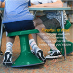 ECR4Kids ACE Active Core Engagement Wobble Stool, 15-Inch Seat Height, Flexible Seating, Green