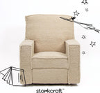 Storkcraft Texas Nursery Power Recliner Swivel Glider – Oeko-TEX 100 Certified, Nursery Rocking Chair with Push-Button Electronic Recline Function, USB-A and USB-C Charging Ports (Vanilla Sherpa)
