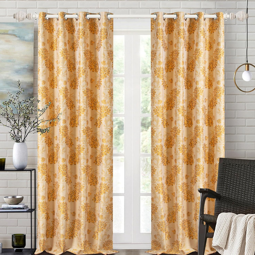 Deco Window Adjustable Curtain Rod for Windows 18 to 44 Inch Extendable Heavy Duty 3/4 Inch Iron Drapery Pole with Cambria Finials Wall Mounted French Door Farmhouse Curtain Rods (Pack of 2, White)