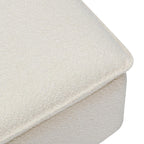 Babyletto Cali Storage Ottoman in Ivory Boucle, Greenguard Gold Certified