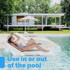 in Pool Lounge Chairs, Pool Lounge Chairs, Use in Pools with Shelves Up to 9 Inches Deep, Weather-Resistant Design,Tanning Chairs for Sun Shelves, Poolside & Beach Lounge for Outdoor Relaxation (4)