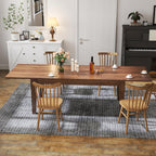 71"-106" Transformer Extendable Dining Table for 4-12 People, Space-Saving Extra Long Transformer Table with Extension Leaves Holder, Walnut