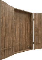 DMI Sports MI Sports Brown CricketPro Dartboard Cabinet | Designed for Arachnid 15.5” CricketPro 900, 800, 750, 650 Electronic Dartboards | Does Not Include Dartboard