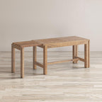 Jofran Bradford Extendable Solid Wood Hallway Bench, Buff