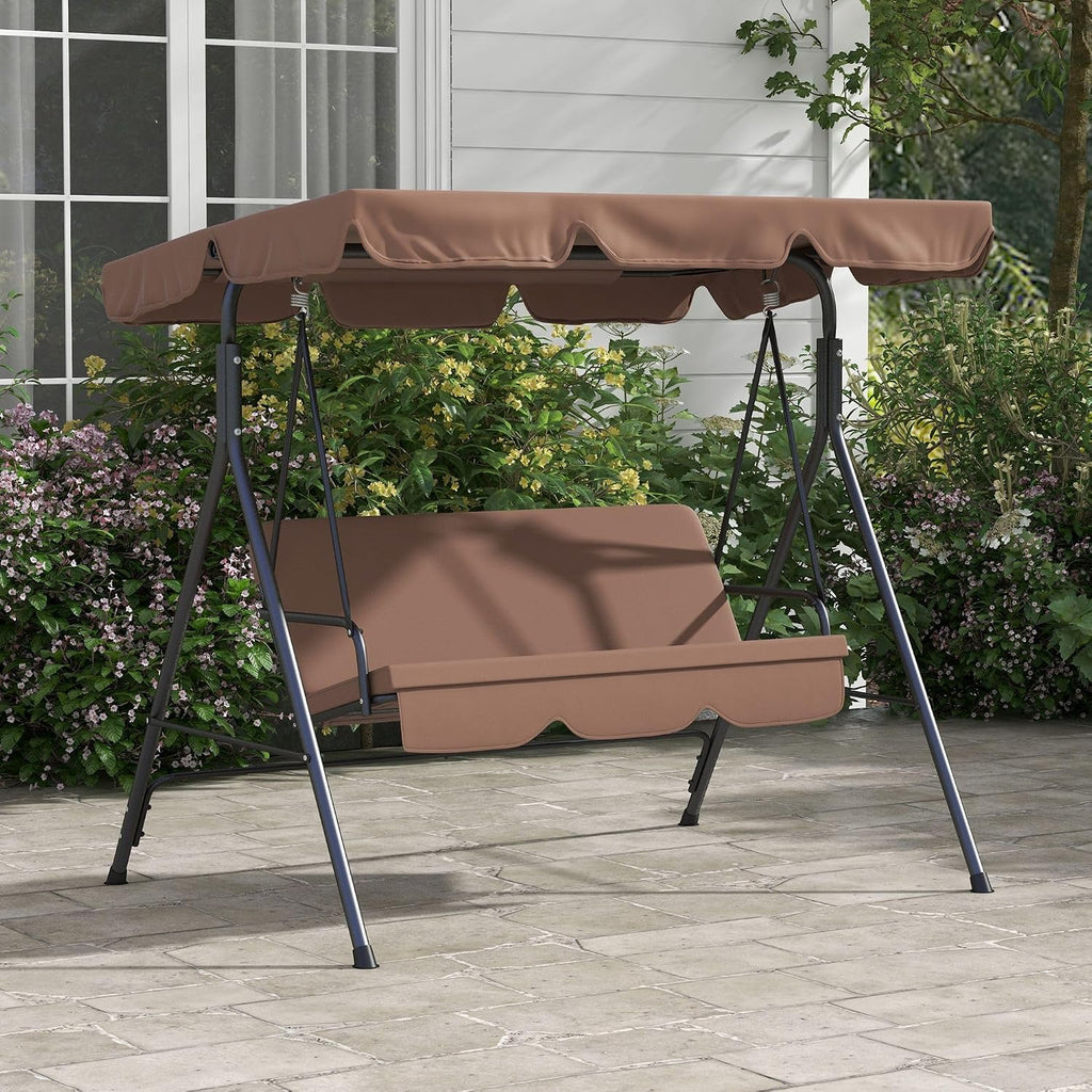 3 Person Porch Swing with Canopy