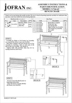 Jofran Inc. Artisan's Craft Farmhouse Distressed Acacia Storage Bench