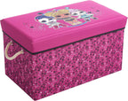 LOL Surprise Collapsible Toy Storage Bench and Ottoman, 14.5" H x 14.5" D x 25" L