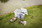 Allibert "Handy Plus Storage Box with Lid, Transparent/Silver, 65 Litre