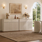 SICOTAS Buffet Cabinet with Storage - Storage Cabinet Sideboard with Doors & Shelves Accent Credenza Buffet Table with 2 Drawer Buffets & Sideboards for Living Room Dining Room Kitchen Entryway