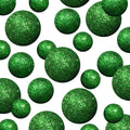 Green Glitter Foam Balls for Crafts, About 625 Mini Decorative Vase Filler Balls, Sparkly Table Scatter Confetti Decorations, 3/8" to 3/4", Green Party, Holiday, Wedding & DIY Décor