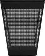 STO STO 75L Laundry Hamper with Lid, Black Clothes Hamper with Handles, Breathable Vinyl Mesh Laundry Basket, Sturdy Steel Frame, Space Saving Laundry Bin for Bathroom, Bedroom, Dorm, Small Spaces