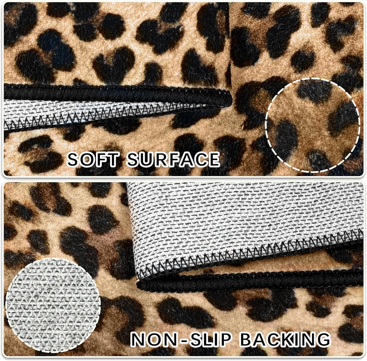 Cheetah Print Entryway Rug 2x3 Area Rug Deep Brown Animal Leopard Thin Door Mat Non Slip Washable Small Floor Mat Carpet for Entrance Porch Indoor Outdoor (Deep Brown, 2'x3')