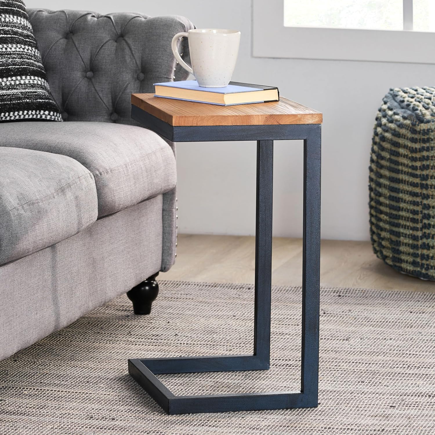 Medium Accent Table Compact Design Side Table with Easy Assembly and Durable Construction
