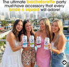Funky Junque Bachelorette Party Favors Slim Can Cooler, Funny Bridesmaid & Bride Gifts for Girls Trip, Bridal Shower Decorations & Accessories, 12 oz Skinny Can Covers - Ain't No Laws - 10 Pack