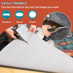 Waterproof Rug Pad, 7x9 Ft Under Area Rug Carpet Pad, Non Slip Rug Pads for All Floors and Hardwood Floors Finishes, Keep Carpets in Place Soft and Prevent Rug from Wrinkling or Buckling