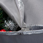 Simplify 24 Inch Wreath Bags | 2 Pack | Christmas Storage | Holiday Decorations | Round Zippered Bag | Protects Wreathes | Durable Material | Collapsible | Grey