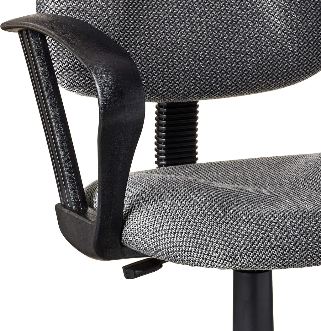 Boss Office Products B1617-GY Ergonomic Works Drafting Chair with Loop Arms in Grey
