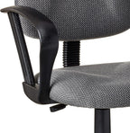 Boss Office Products B1617-GY Ergonomic Works Drafting Chair with Loop Arms in Grey
