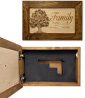 Bellewood Designs Family Tree Hidden Gun Safe Concealment Furniture | Concealed Shelf, Home Self Defense, Secret Compartment, Handmade in the USA