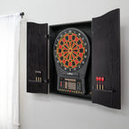 DMI Sports Black CricketPro Dartboard Cabinet | Designed for Arachnid 15.5” CricketPro 900, 800, 750, 650 Electronic Dartboards | Does Not Include Dartboard