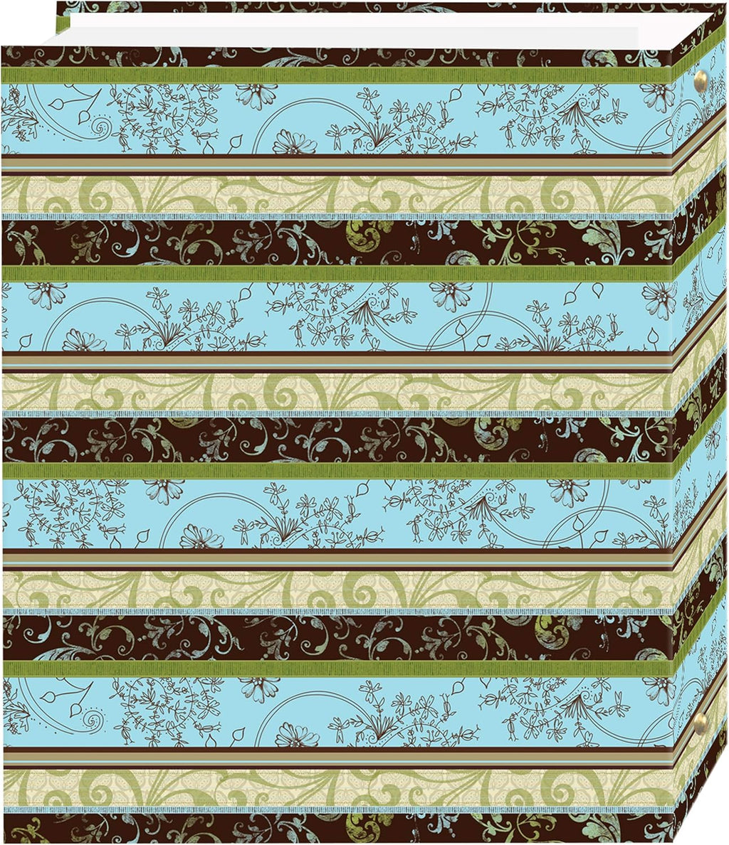 Magnetic Self-Stick 3-Ring Photo Album 100 Pages (50 Sheets), Lots of Pattern Design