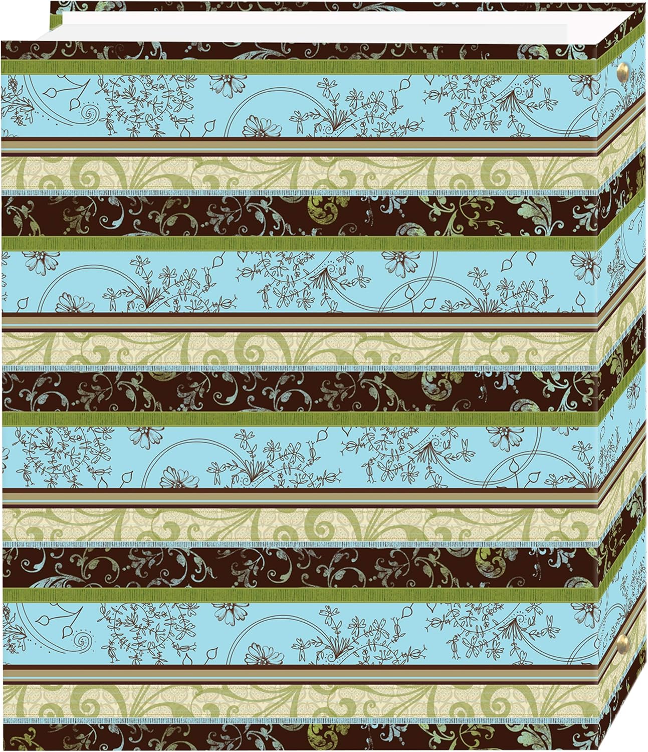 Magnetic Self-Stick 3-Ring Photo Album 100 Pages (50 Sheets), Lots of Pattern Design