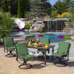 Arden 2-Pack Patio Dining Outdoor Chair Cushions, 20x44, Rain-Proof Seat Pad, Fade-Resistant Outdoor Cushion Bright Moss Green Leala