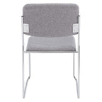 National Public Seating 8600 Series Fabric Padded Signature Stack Chair, Classic Grey