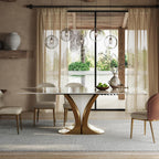 71'' Rectangular Dining Table for 6-8 People, Modern Sintered Stone Kitchen Table Top with Gold Metal Legs, Luxury Dining Room Table with Faux Marble Tabletop for Home, Restaurant