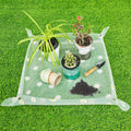 Repotting Mat for Indoor Plants Waterproof Clear Potting Mat Foldable Gardening Plants Potting Repotting Tray to Control Potting Soil Indoor Plant Garden Accessories Gifts for Plant Lovers 23.6"