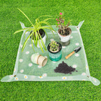 Repotting Mat for Indoor Plants Waterproof Clear Potting Mat Foldable Gardening Plants Potting Repotting Tray to Control Potting Soil Indoor Plant Garden Accessories Gifts for Plant Lovers 23.6"