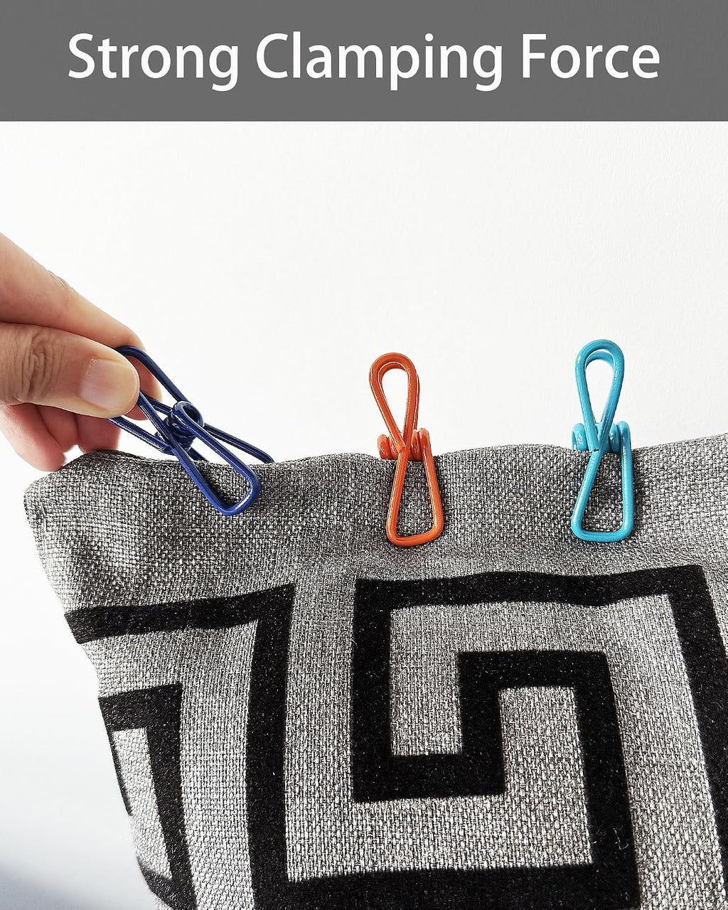 Multipurpose 2 in Chip Bag Clips 20 Pack Metal Clip for Kitchen Food Storage, Laundry Hanging, Bag Chip Bag Sealing