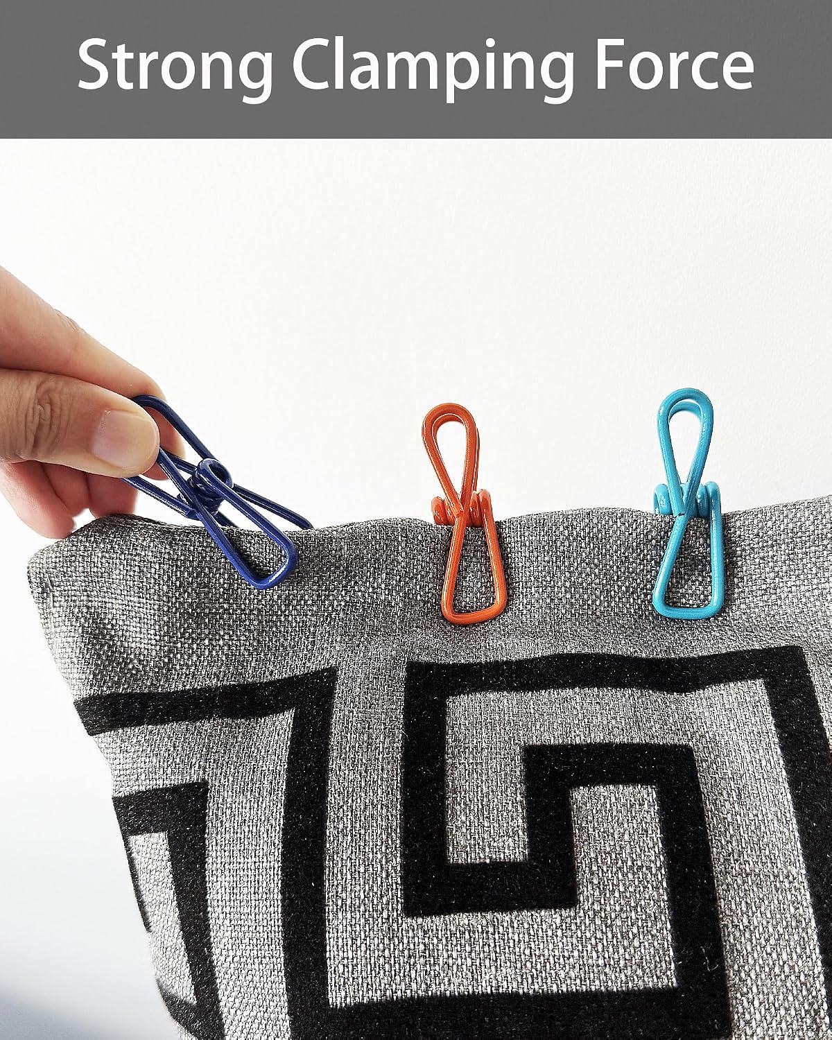 Multipurpose 2 in Chip Bag Clips 20 Pack Metal Clip for Kitchen Food Storage, Laundry Hanging, Bag Chip Bag Sealing